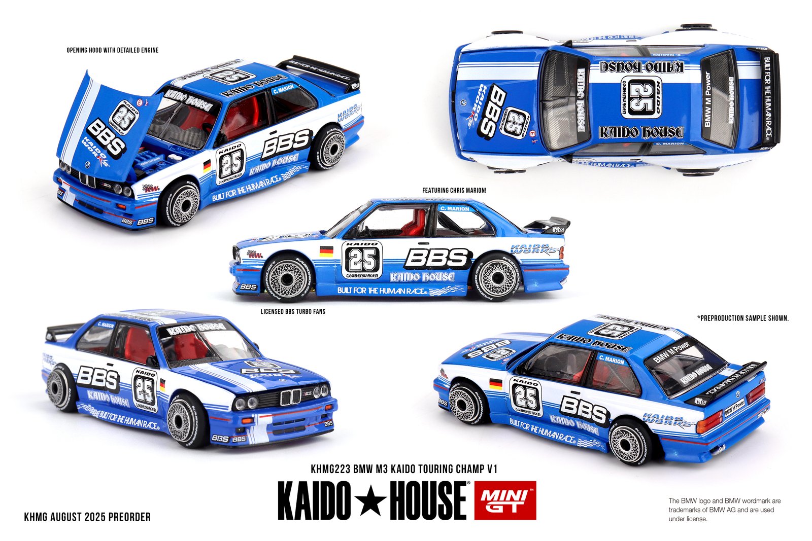 Kaido House x Mini GT 1:64 BMW M3 Kaido Touring Champ V1