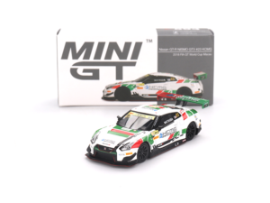 Mini GT 1:64 Nissan GT-R NISMO GT3 #23 KCMG Macau 2018 otwarte pudełko