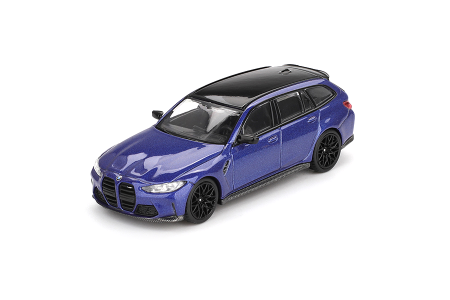 Mini GT 1:64 BMW M3 Competition Touring Portimao Blue Metallic - obrazek 2
