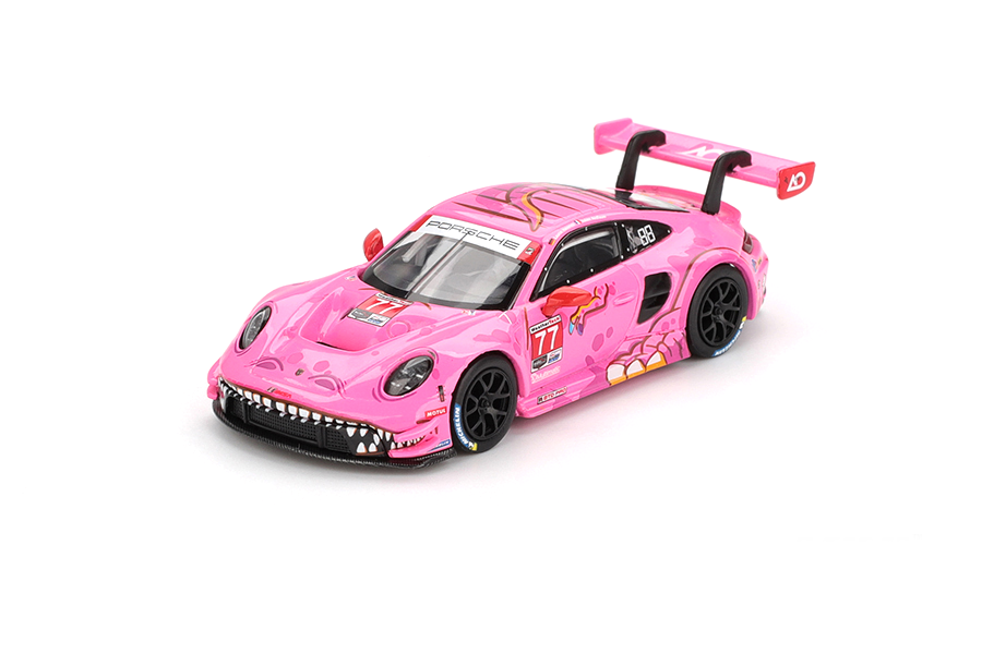 Mini GT 1:64 Porsche 911 GT3 R #77 AO Racing IMSA 2024 - obrazek 2