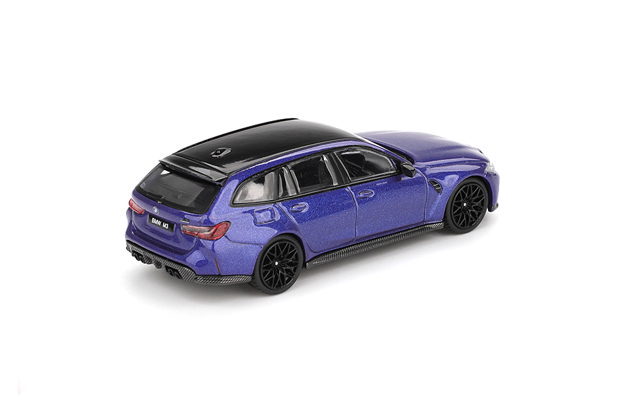 Mini GT 1:64 BMW M3 Competition Touring Portimao Blue Metallic - obrazek 3