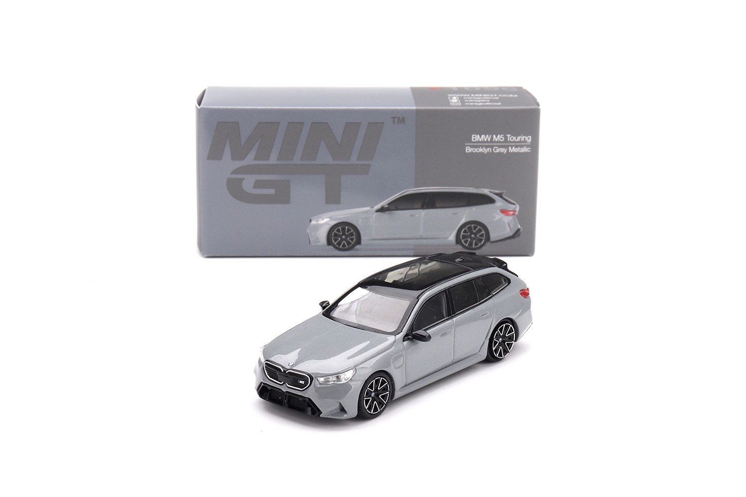 Mini GT 1:64 BMW M5 Touring Brooklyn Grey Metallic