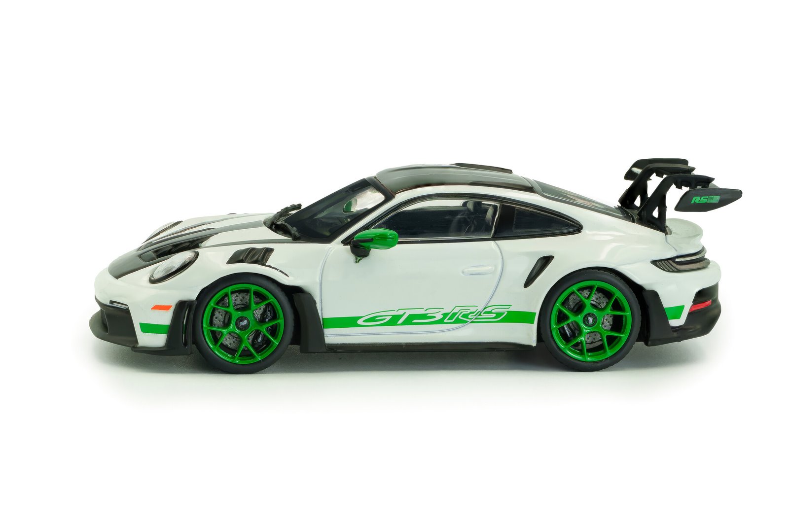 Solido Porsche 911 GT3 RS 992 Tribute to Carrera RS – White/Green 1:18 - obrazek 2