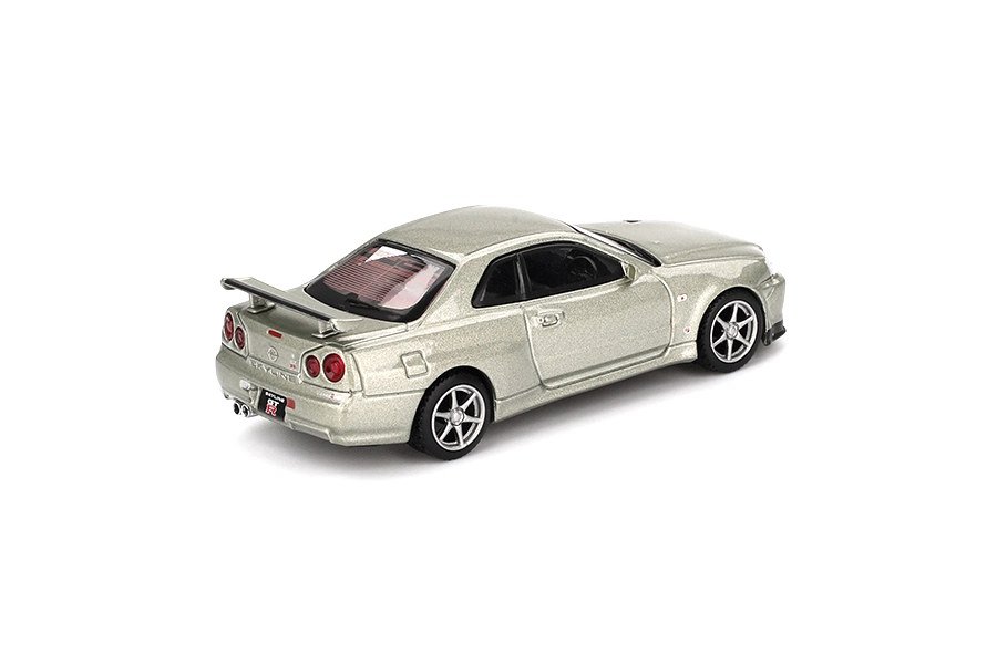 Nissan Skyline GT-R R34 V-Spec II Nür Millennium Jade 1:64 - obrazek 3