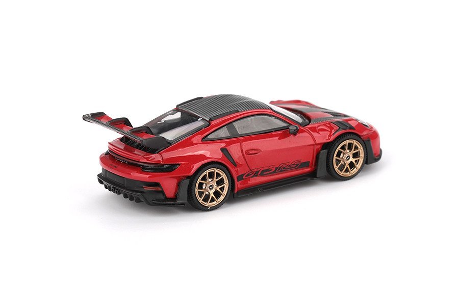 MINI GT 1:64 Porsche 911 GT3 RS 992 Weissach Package Guards Red - obrazek 2