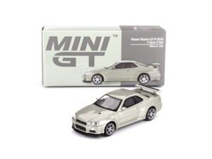 Nissan Skyline GT-R R34 V-Spec II Nür Millennium Jade 1:64