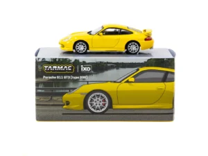 Tarmac Works x iXO Models 1:64 Porsche 911 GT3 996 Yellow