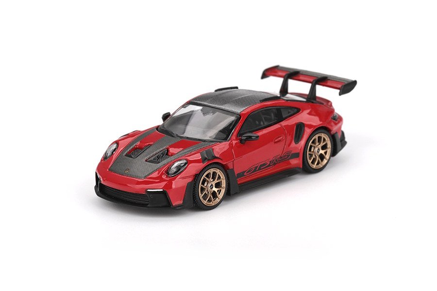 MINI GT 1:64 Porsche 911 GT3 RS 992 Weissach Package Guards Red