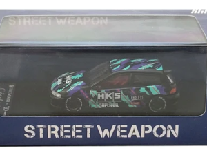 Street Weapon Honda Civic EG6 HKS Livery 1:64