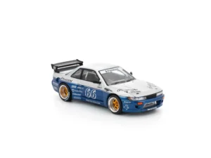 POP RACE Nissan Silvia S13 PANDEM Moontech Blue 1:64