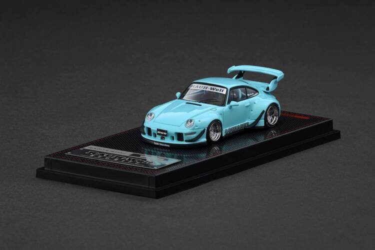 Ignition Model Porsche 911 RWB 993 ŁOMIANKI Blue Green 1:64 - obrazek 2