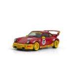 MODELMODEL Porsche 911 RWB 964 idlers #17 Red/Yellow 1:64