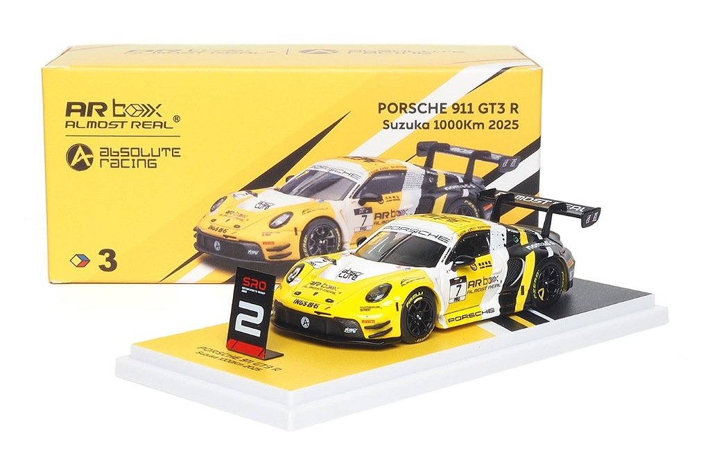 Almost Real Porsche 911 GT3 R #7 Estre / Vanthoor / Pilet – 2nd Place 1000km Suzuka 2025 1:64 ALM641001