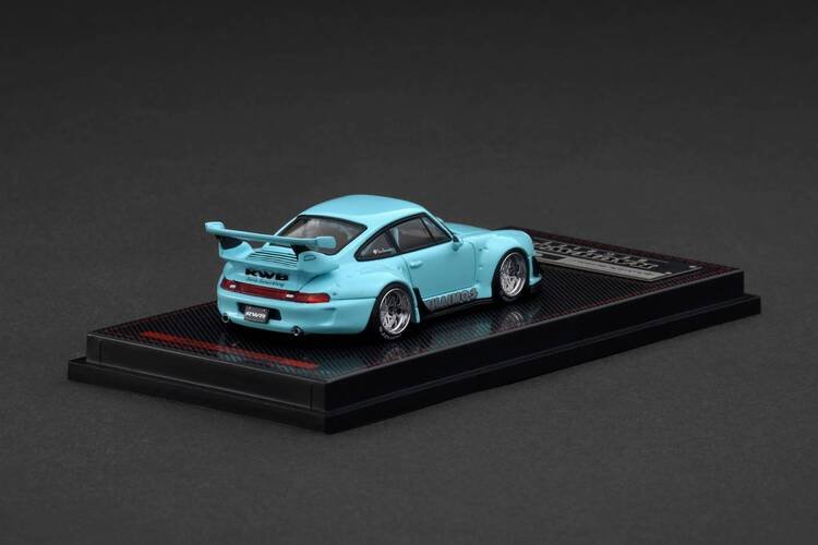 Ignition Model Porsche 911 RWB 993 ŁOMIANKI Blue Green 1:64 - obrazek 3