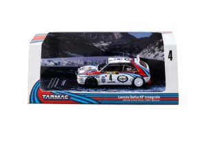 Tarmac Works Lancia Delta HF Integrale #4 Winner Rally Monte Carlo 1992 1:64