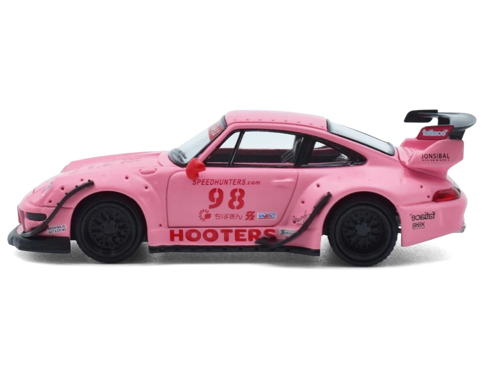 MODELMODEL Porsche 911 RWB 993 #98 Hooters Matt Pink 1:64 - obrazek 3