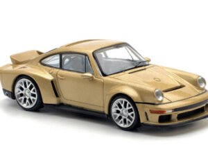 POP RACE Porsche 911 964 Singer DLS Turbo Road Gold 1:64