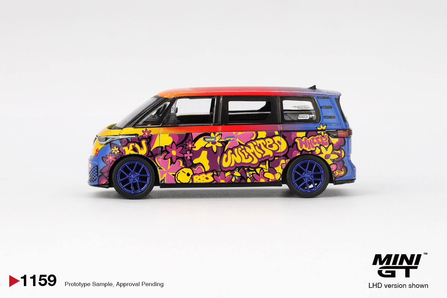 MINI GT Volkswagen ID.Buzz KW/BBS Flower Power 2025 1:64 - obrazek 2