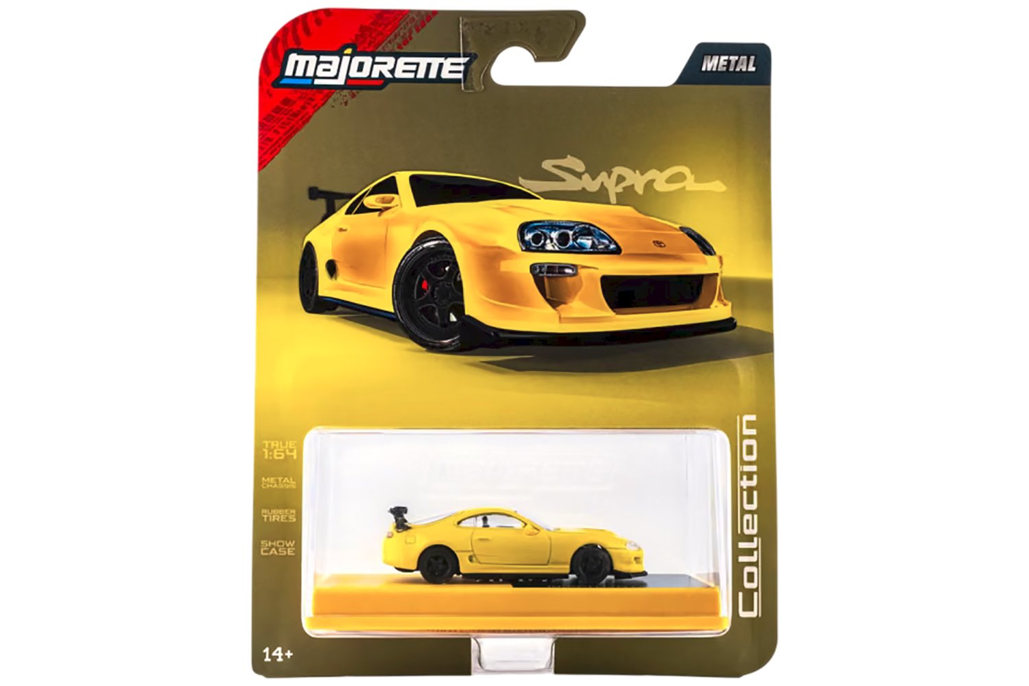Majorette Collection Toyota Supra 1995 Yellow 1:64
