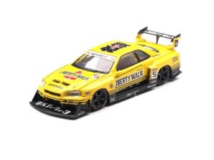 MINI GT Nissan Skyline ER34 LB-Super Silhouette Sport Yellow 1:64