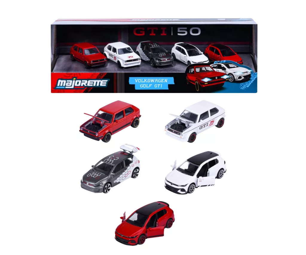 Majorette Volkswagen Golf GTI – zestaw 5 modeli
