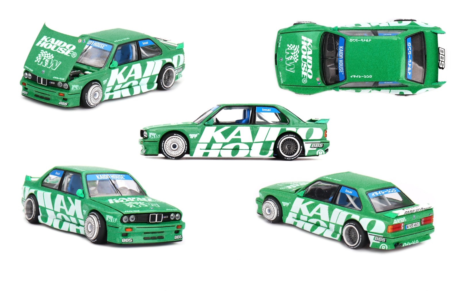 Kaido House BMW M3 E30 Kaido Works V2 Green 1:64