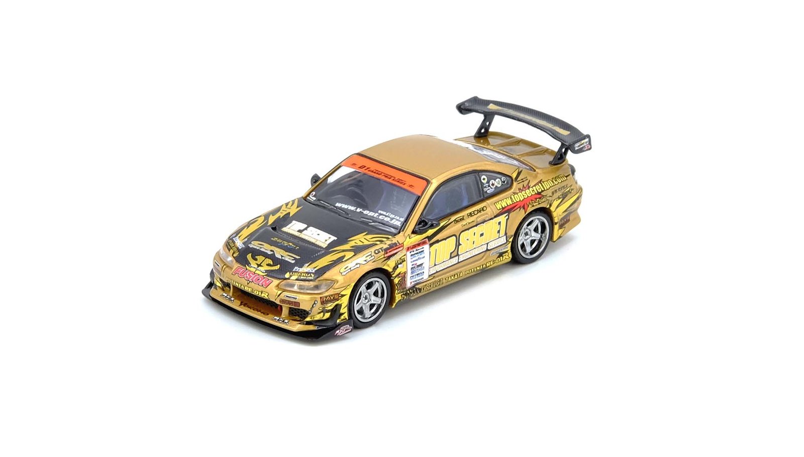 INNO64 Nissan Silvia S15 Top Secret Gold D1 Grand Prix Champion 2004 1:64