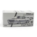 POP RACE Shelby Mustang GT500 Silver Chrome 1:64 PR640312